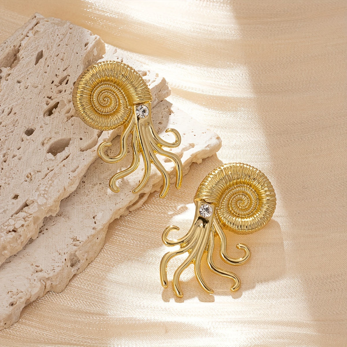 Exaggerated Octopus Earrings European Style Ear Jewelry